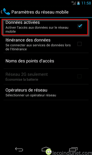 comment avoir la 3g
