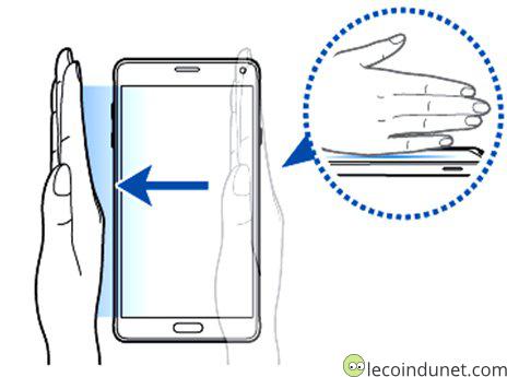 samsung Galaxy S5 - Balayer pour capturer samsung Galaxy S5 - Balayer pour capturer