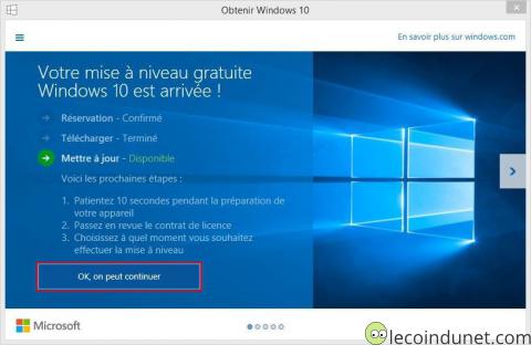 Windows 10 - Mise à jour descriptif étapes installation Windows 10 - Mise à jour descriptif étapes installation