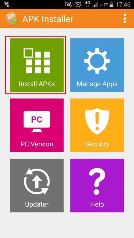 installer l'application à partir de windows android usb