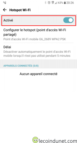 Android - activer partage de connexion internet Android - activer partage de connexion internet