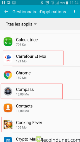 Andorid - désinstaller apps Andorid - désinstaller apps