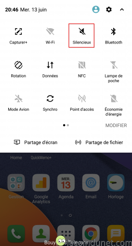 Android - Raccourci activation mode silencieux Android - Raccourci activation mode silencieux