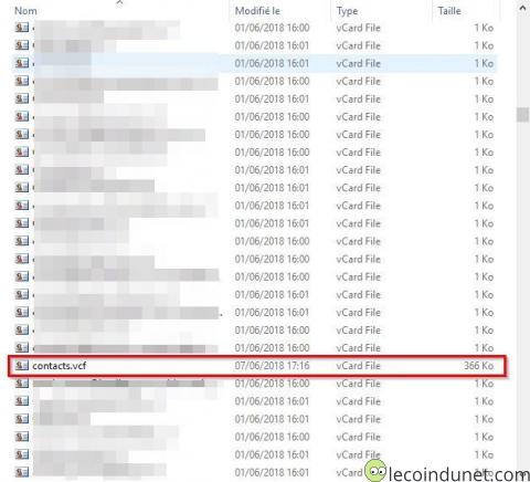 Fichier fusionné contacts.vcf Fichier fusionné contacts.vcf