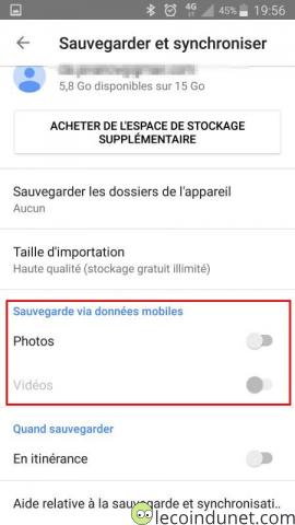 Google photos - Sauvegarder photos et vidéos avec données mobiles Google photos - Sauvegarder photos et vidéos avec données mobiles