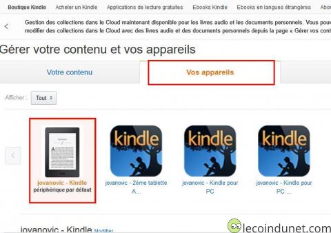 Kindle - gérer contenu et appareils sur Amazon Kindle - gérer contenu et appareils sur Amazon