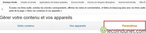 Kindle - Paramètres de contenu Kindle - Paramètres de contenu