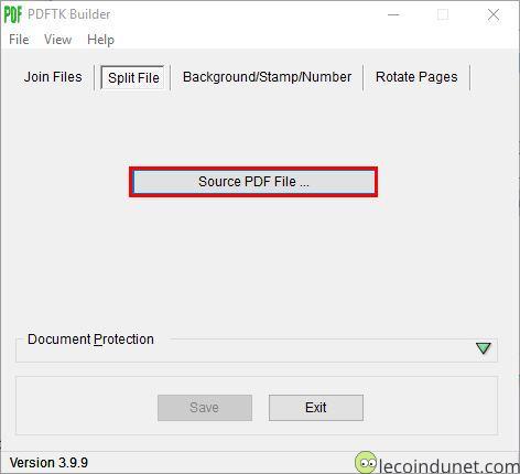 PDFTK Builder - Sélection d'un fichier PDF PDFTK Builder - Sélection d'un fichier PDF