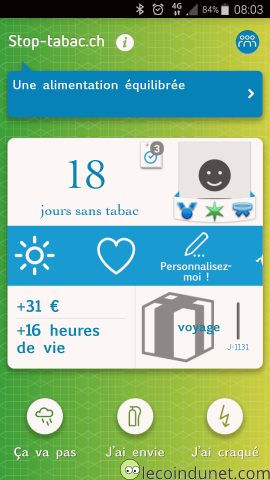 Application Stop Tabac sur Android Application Stop Tabac sur Android
