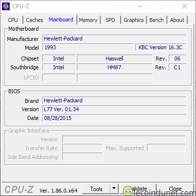 CPU-Z - Carte mère CPU-Z - Carte mère