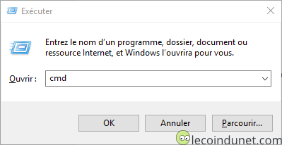 Exécuter - cmd Exécuter - cmd
