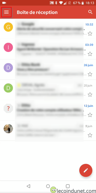 Gmail - Ecran d'accueil Gmail - Ecran d'accueil