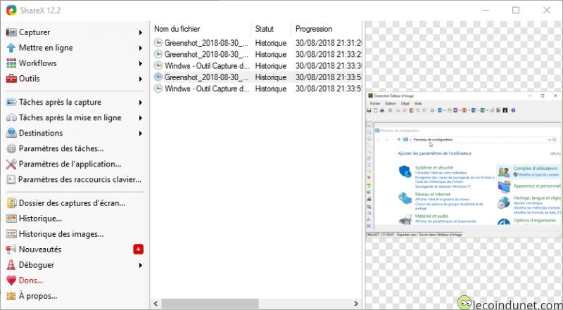 ShareX : le logiciel de capture d'écran le plus complet ShareX : le logiciel de capture d'écran le plus complet