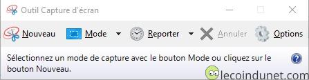 L'outil de capture d'écran intégré à Windows L'outil de capture d'écran intégré à Windows