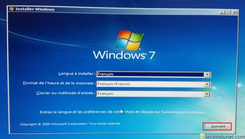réinstaller Windows 7 réparation de démarrage