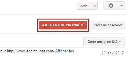Ajouter une propriété https dans Google Search Console Ajouter une propriété https dans Google Search Console