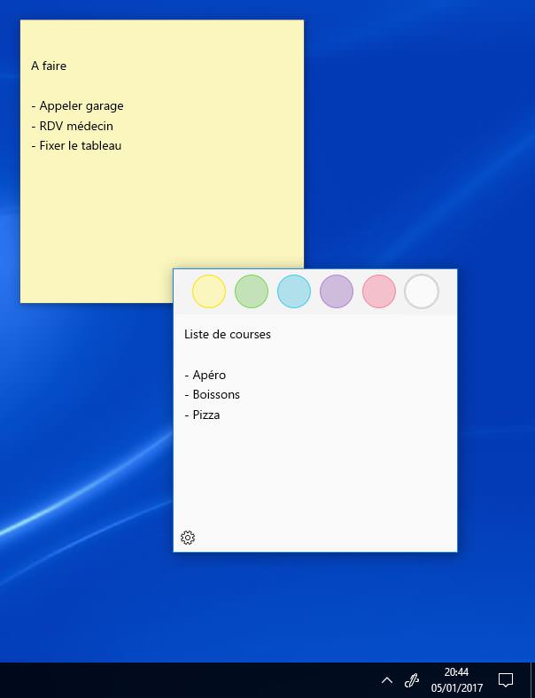 Le retour des Postit (penses bêtes) dans Windows 10
