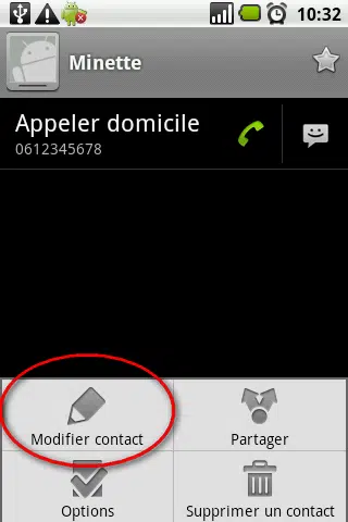 fiche contact