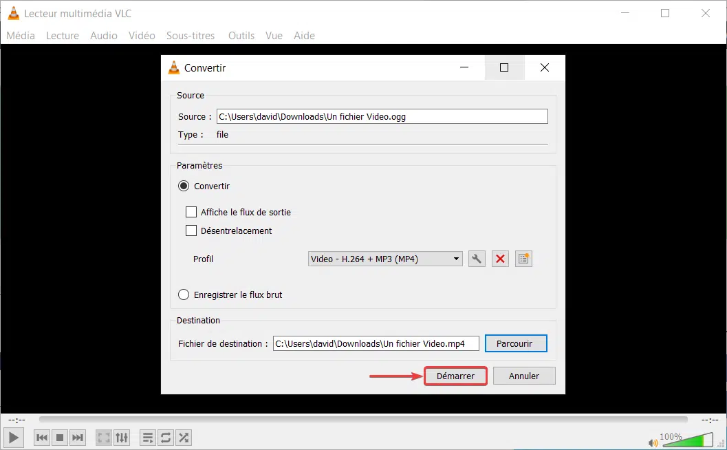 Convertir une vidéo avec VLC - Lecoindunet