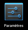 Icône Paramètres Android ICS
