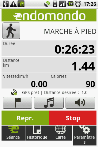 marche endomondo podometre Android