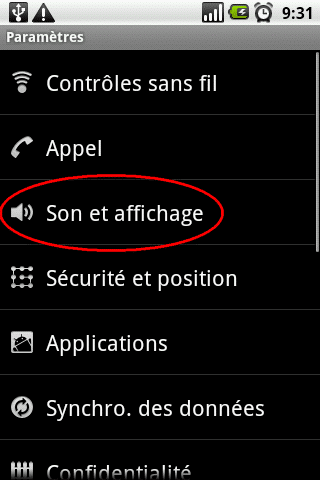 Activer la rotation automatique de l’écran sur Android