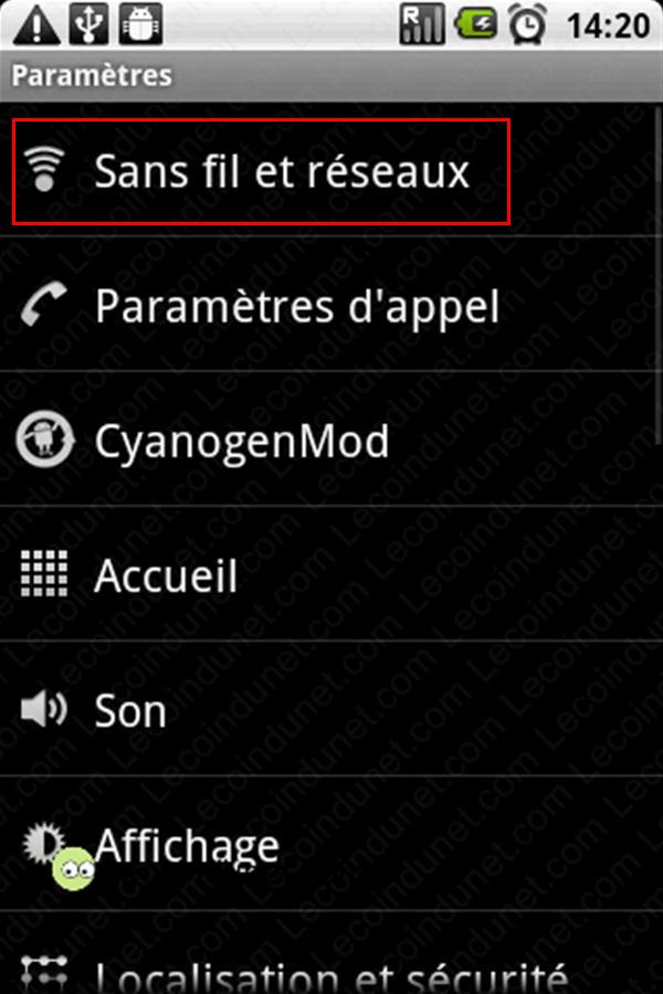 Modifier des APN sur Android