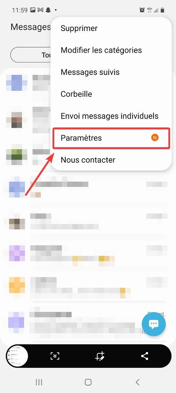 Activer l'accusé de réception des SMS sur Android - Lecoindunet