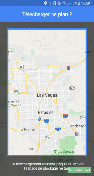 télécharger carte hors connexion Google Map