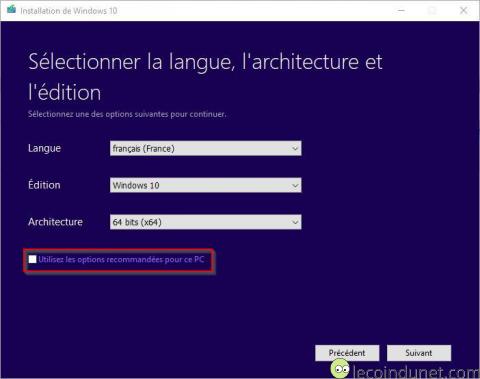 Windows 10 - MediaCreationTool options