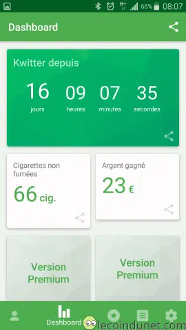 Application Kwit sur Android
