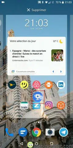 Créer un dossier - Sélectionner l'application