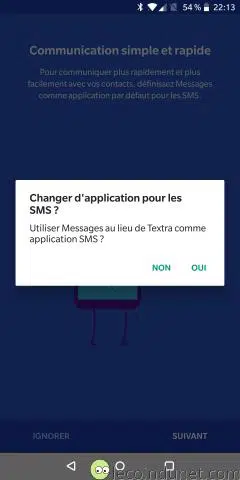 Android Messages - Choisir appli SMS défaut