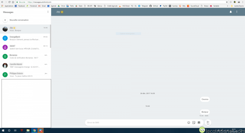 Google Chrome - Android Messages