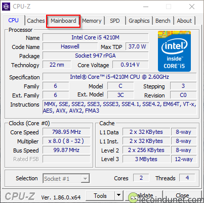 CPU-Z - Accueil