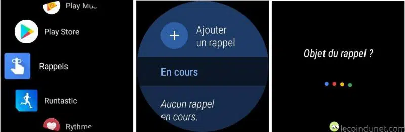 Rappels - Android Wear