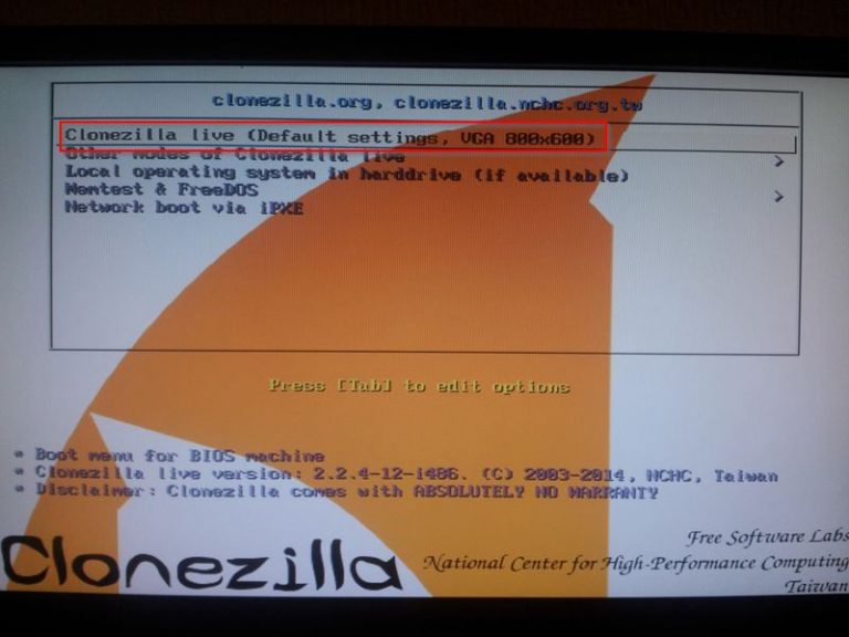 Cloner un disque dur avec Clonezilla