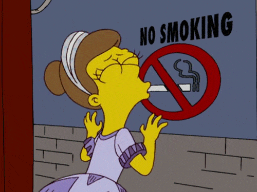 Simpsons no smoking