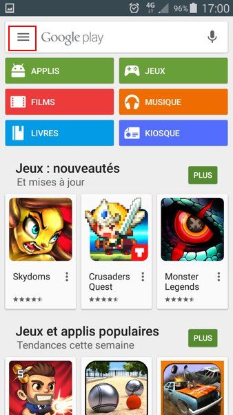 Désactiver les mises à jour auto des applis sur Android