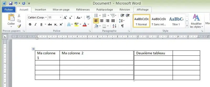 Microsoft Word - Tableau côte à côte