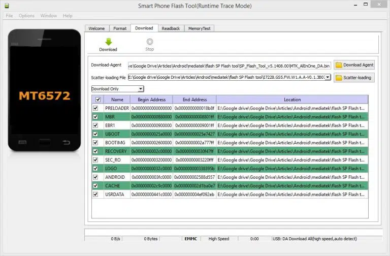Flasher un smartphone MediaTek avec SP Flash Tool