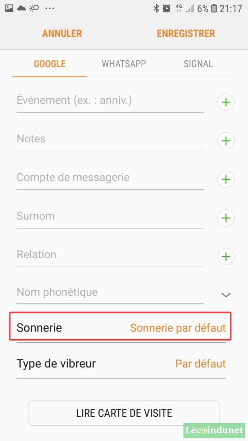 Comment personnaliser la sonnerie d