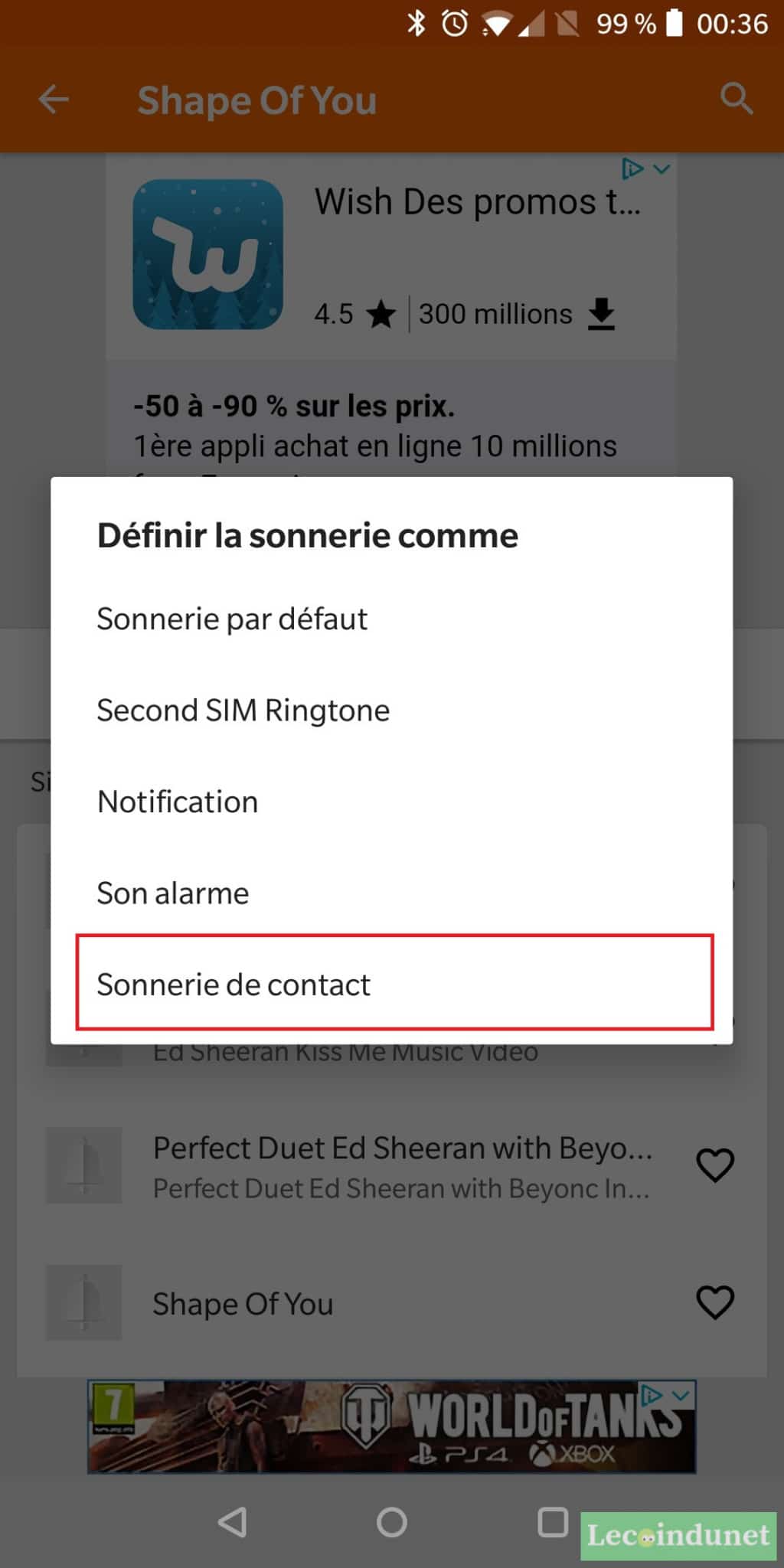 Comment personnaliser la sonnerie d