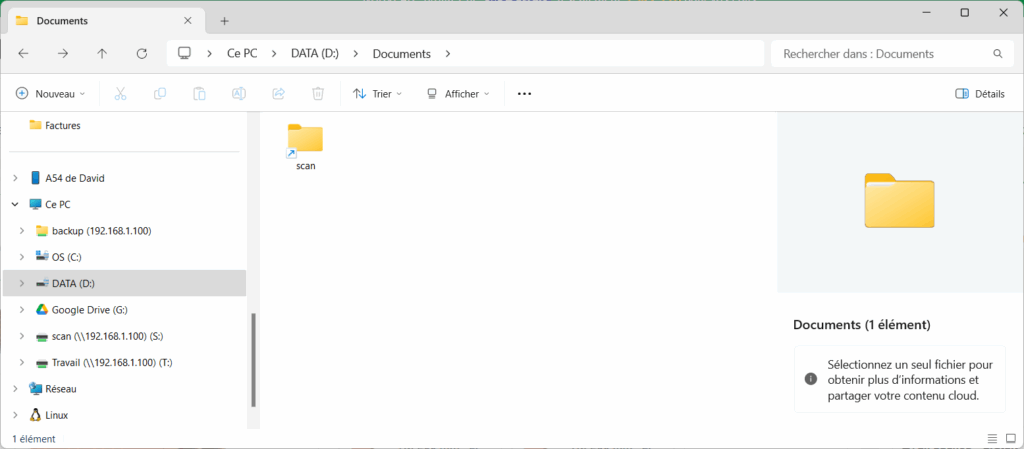 Exemple lien symbolique Windows
