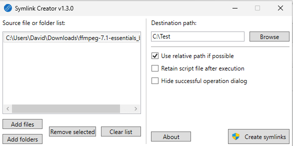 Symlink Creator