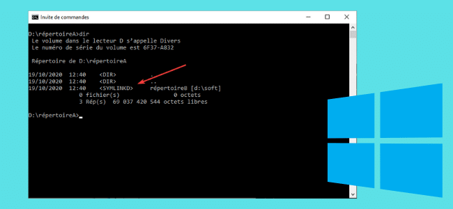 Lien symbolique (symlink) avec Windows 10