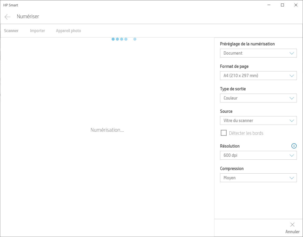 Scanner un document avec Windows 10