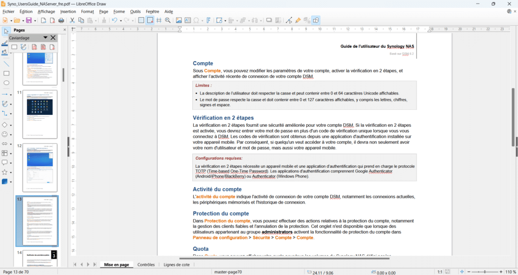 Modifier un PDF avec LibreOffice Draw