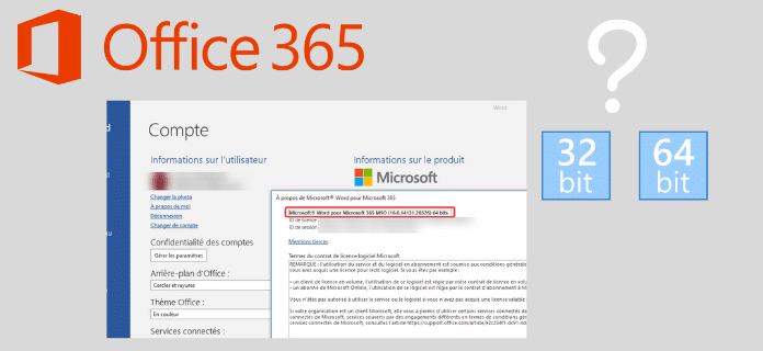 Installer Microsoft Office 365 en 32 bits ou 64 bits - Lecoindunet