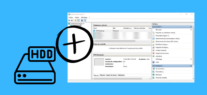 Ajouter un disque dur virtuel à une VM sur Hyper-V